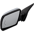 Driver and Passenger Side Mirror, Power Adjust, Heated, Power Folding, Chrome, In-glass Signal Light, With Memory, With Puddle Light, No Auto-Dim, With Blind Spot Detection in Glass