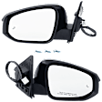 Driver and Passenger Side Mirror, Power Adjust, Heated, Manual Folding, Paintable, In-housing Signal Light, No Memory, No Puddle Light, No Auto-Dim, With Blind Spot Detection in Glass