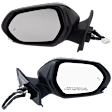 Driver and Passenger Side Mirror, Power Adjust, Heated, Manual Folding, Paintable, No Signal Light, No Memory, No Puddle Light, No Auto-Dim, With Blind Spot Detection in Glass