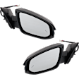Driver and Passenger Side Mirror, Power Adjust, Heated, Manual Folding, Paintable, In-housing Signal Light, No Memory, No Puddle Light, No Auto-Dim, With Blind Spot Detection in Glass