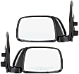 Driver and Passenger Side Mirrors, Manual Adjust, Manual Folding, Non-Heated, Textured Black, No Signal Light, No Memory, No Puddle Light, No Auto-Dimming