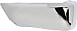 Rear, Driver and Passenger Side Bumper End, Chrome Steel