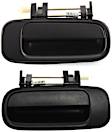 Rear, Driver and Passenger Side Textured Black Exterior Door Handle, Without Key Hole