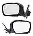 Driver and Passenger Side Mirror, Manual Adjust, Non-Heated, Manual Folding, Paintable, No Signal Light, No Memory, No Puddle Light, No Auto-Dim, No Blind Spot Feature
