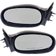 Driver and Passenger Side Mirrors, Manual Adjust, Non-Folding, Non-Heated, Paintable, No Signal Light, No Memory, No Puddle Light, No Auto-Dimming, No Blind Spot Feature