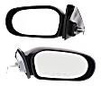Driver and Passenger Side Mirrors, Manual Adjust, Non-Folding, Non-Heated, Textured Black, No Signal Light, Memory, Puddle Light, Auto-Dimming, and Blind Spot Feature, 4 Door Sedan