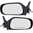 Driver and Passenger Side Mirrors, Manual Adjust, Non-Folding, Non-Heated, Paintable, No Signal Light, Memory, Puddle Light, Auto-Dimming, and Blind Spot Feature, Canada/USA Built Vehicles