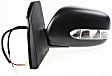 Driver and Passenger Side Mirrors, Power Adjust, Manual Folding, Non-Heated, Paintable, In-housing Signal Light, No Memory, No Puddle Light, No Auto-Dimming, No Blind Spot Feature