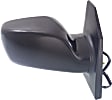 2007 Toyota Corolla S - Driver and Passenger Side Mirror, Power Adjust, Non-Heated, Paintable, Non-Folding, No Signal Light, No Blind Spot Feature, Without Memory Recall, No Puddle Light, No Auto-Dimming