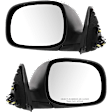 Driver and Passenger Side Mirror, Power Adjust, Non-Heated, Manual Folding, Chrome, No Signal Light, No Memory, No Puddle Light, No Auto-Dim, No Blind Spot Feature