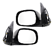 2001-2007 Toyota Sequoia - Driver and Passenger Side Mirror, Power Adjust, Non-Heated, Manual Folding, Paintable, No Signal Light, No Memory, No Puddle Light, No Auto-Dimming, No Blind Spot Feature