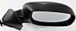 2001-2007 Toyota Sequoia - Driver and Passenger Side Mirror, Power Adjust, Non-Heated, Manual Folding, Paintable, No Signal Light, No Memory, No Puddle Light, No Auto-Dimming, No Blind Spot Feature