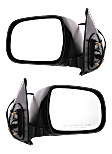 Driver and Passenger Side Mirrors, Power, Manual Folding, Non-Heated, Textured Black, No Signal Light, No Memory, No Puddle Light, No Auto-Dimming, No Blind Spot Feature