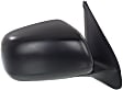 2005 Toyota Tacoma - Driver and Passenger Side Mirror, Manual Adjust, Non-Heated, Textured Black, Manual Folding, No Signal Light, No Blind Spot Feature, No Memory, No Puddle Light, No Auto-Dimming
