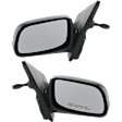 Driver and Passenger Side Non-Towing Mirrors, Manual Adjust, Manual Folding, Non-Heated, Textured Black, No Signal Light, No Memory, No Puddle Light, No Auto-Dimming