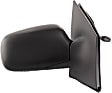 Driver and Passenger Side Non-Towing Mirrors, Manual Adjust, Manual Folding, Non-Heated, Textured Black, No Signal Light, No Memory, No Puddle Light, No Auto-Dimming