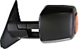 2008 Toyota Tundra - Driver and Passenger Side Towing Mirror, Power Adjust, Heated, Textured Black, Manual Folding, In-housing Signal Light, With Blind Spot Glass, No Memory, No Puddle Light, No Auto-Dimming