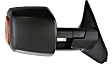 2008 Toyota Tundra - Driver and Passenger Side Towing Mirror, Power Adjust, Heated, Textured Black, Manual Folding, In-housing Signal Light, With Blind Spot Glass, No Memory, No Puddle Light, No Auto-Dimming