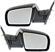 2012 Toyota Tundra - Driver and Passenger Side Mirror, Power Adjust, Non-Heated, Textured Black, Manual Folding, No Signal Light, No Blind Spot Feature, Without Memory Recall, No Puddle Light, No Auto-Dimming, Crew Cab Pickup