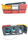 SET-URO1372450-A Halogen Tail Light, With bulb(s), Amber, Clear & Red Lens