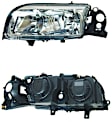 SET-URO30744492 Driver and Passenger Side Halogen Headlight, With bulb(s), OE Replacement, Sedan