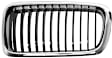SET-URO51138231594 Base Sedan Grille Shell and Insert, Chrome Shell with Black Insert