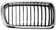 SET-URO51138231594 Base Sedan Grille Shell and Insert, Chrome Shell with Black Insert