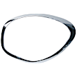 SET-URO51139813824 Driver and Passenger Side Headlight Bezel, Chrome