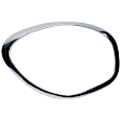 SET-URO51139813824 Driver and Passenger Side Headlight Bezel, Chrome