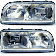 SET-URO9159413 Driver and Passenger Side Halogen Headlight, With bulb(s), OE Replacement