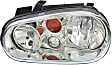 Driver and Passenger Side Headlights, with Bulbs, Halogen, From VIN No. 2057051, without Fog Light