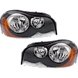 2003-2014 Volvo XC90 - Driver and Passenger Side Halogen Headlight, With bulb(s), OE Replacement