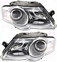 Driver and Passenger Side Halogen Headlight, With bulb(s), OE Replacement