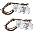 Front Driver and Passenger Side Side Markers, With Bulb(s)