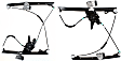 Front, Driver and Passenger Side Power Window Regulator, Without Motor