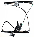 Front, Driver and Passenger Side Power Window Regulator, Without Motor