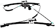 Front, Driver and Passenger Side Power Window Regulator, Without Motor