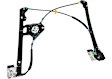 Front, Driver and Passenger Side Manual Window Regulator, Without Motor