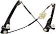 Front, Driver and Passenger Side Power Window Regulator, Without Motor