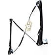 Front, Driver and Passenger Side Power Window Regulator, Without Motor