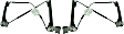 Front, Driver and Passenger Side Power Window Regulator, Without Motor