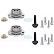 SET-VCOV100497-C Front and Rear, Driver and Passenger Side Wheel Hub, 4 Lugs - Front; 5 Lugs - Rear, 2.0L, 4Cyl