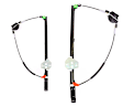 SET-VCOV106218-B Front, Driver and Passenger Side Power Window Regulator, Without Motor