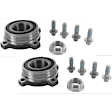 SET-VCOV200679-2 Rear, Driver and Passenger Side Wheel Hub, 4 Lugs