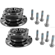 SET-VCOV200682-2 Front, Driver and Passenger Side Wheel Hub, 4 Lugs