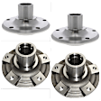 SET-VCOV203025 Front and Rear, Driver or Passenger Side Wheel Hub, 4 Lugs - Front; 6 Lugs - Rear, 3.0L, 6Cyl