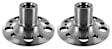 SET-VCOV301925-2 Rear, Driver and Passenger Side Wheel Hub, 5 Lugs
