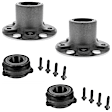 SET-VCOV302485-A Front and Rear, Driver or Passenger Side Wheel Hub, 4 Lugs - Front; 5 Lugs - Rear, 3.5L, 6Cyl