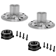 SET-VCOV302895-A Front or Rear, Driver and Passenger Side Wheel Hub, 4 Lugs - Front; 5 Lugs - Rear