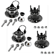 SET-VCOV400544 Front and Rear, Driver or Passenger Side Wheel Hub, 5 Lugs